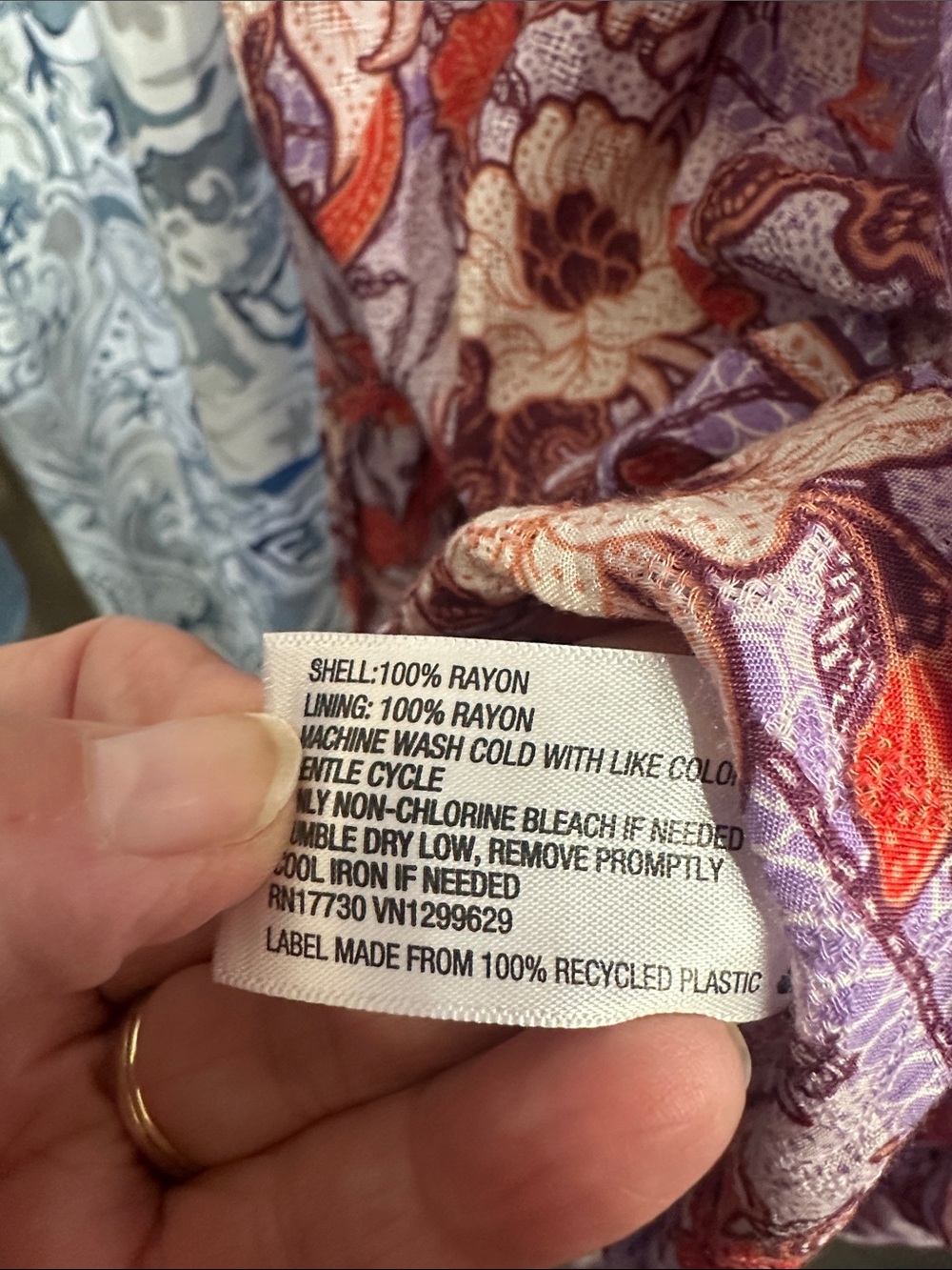 Knox Rose Lavender Maxi Dress with Red Floral Print - Picture 6 of 6